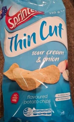 Sprinters Thin Cut Sour Cream And Onion