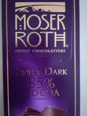 Finest dark 85% cocoa