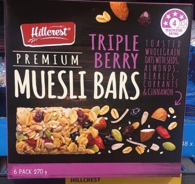 Premium Muesli Bars Triple Berry