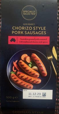 Gourmet Chorizo style pork sausages