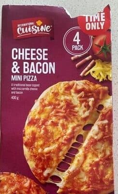 Cheese & bacon mini pizza