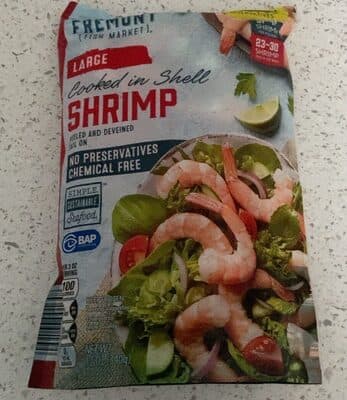 Cooked In Shell Shrimp