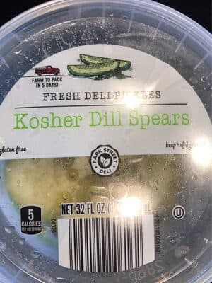 Kosher Dill Spears Fresh Deli Pickles