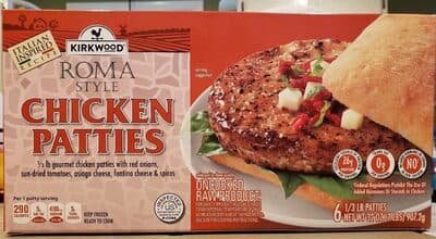 Roma Style Chicken Patties