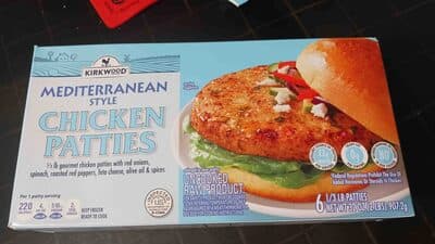 Chicken patties, mediterranean