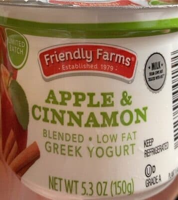 Apple & Cinnamon Blended Low Fat Greek Yogurt
