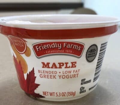 Maple Blended Low Fat Greek Yogurt