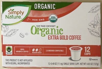 Organic Extra Bold Coffee