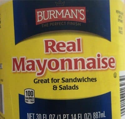Real mayonnaise