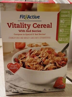 Vitality Cereal with Red Berries