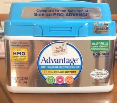 Advantage infant formula milk based powder with iron