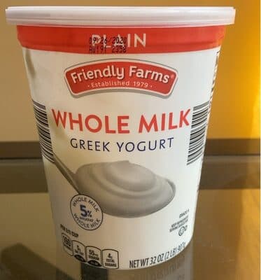 Whole milk greek Yogurt