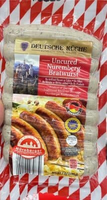Uncured Nuremberg Bratwurst