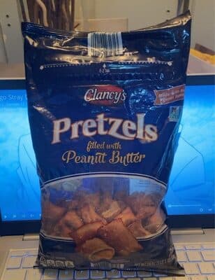 Pretzel Filled With Peanut Butter