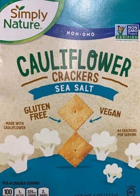 Sea Salt Cauliflower Crackers