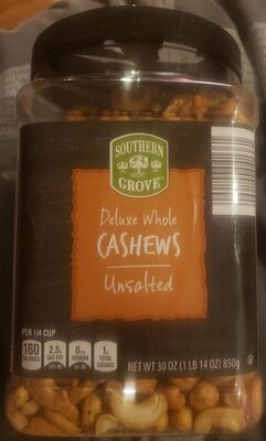 Deluxe Whole Unsalted Cashews