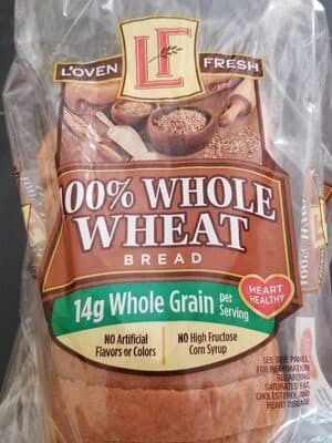 100% whole wheat bread