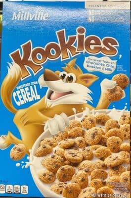 Chocolate Chip Kookies & Milk Sweetened Corn Cereal