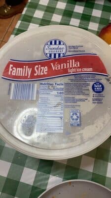 Vanilla Light Ice Cream