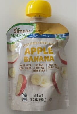 Apple Banana Squeezable Fruit Blend
