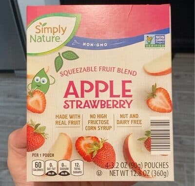 Apple Strawberry Squeezable Fruit Blend