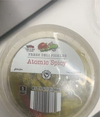 Fresh Deli Pickles Atomic Spicy