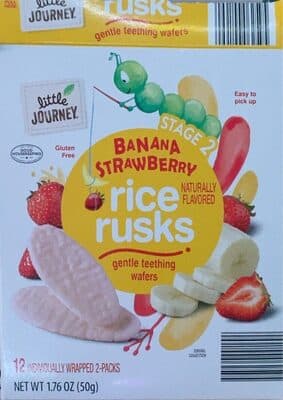Banana Strawberry Rice Rusks