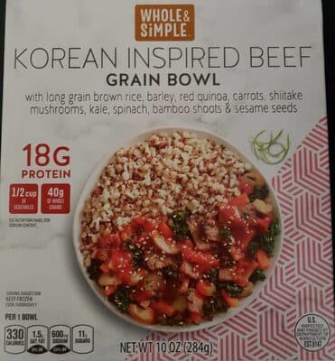 Korean Inspired Beef - Grain Bowl