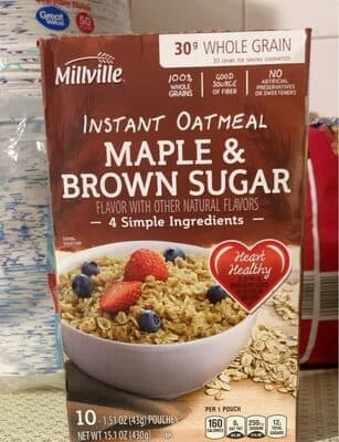 Instant Oatmeal Maple & Brown Sugar