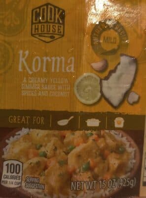 Mild A Creamy Yellow Simmer Sauce With Spices And Coconut Korma