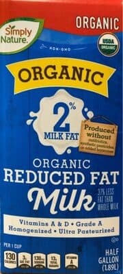 Organic 2% Reduced Fat Milk