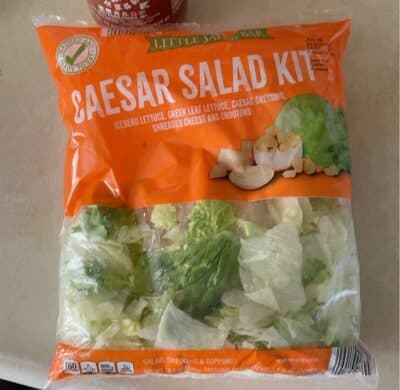 Romaine Lettuce, Caesar Dressing & Toppings Kit, Caesar Salad
