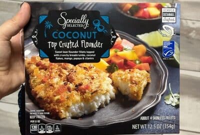 Coconut Top Crusted Flounder