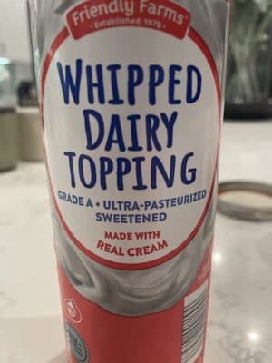 Whipped Dairy Topping