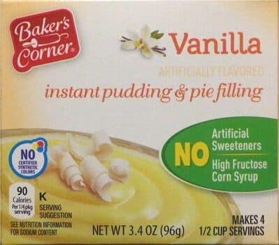 Vanilla Instant Pudding & Pie Filling