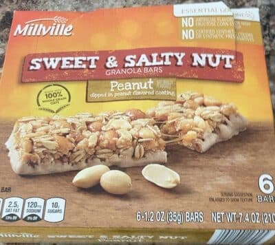 Sweet and Salty Nut Granola Bars