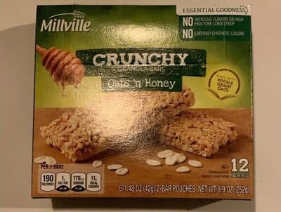 Crunchy Granola Bars Oats and Honey