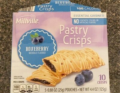 Blueberry Pastry Crisps