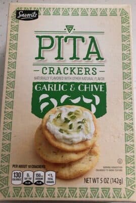 Garlic & Chive Pita Crackers