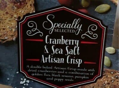 Cranberry & Sea Salt Artisan Crisp