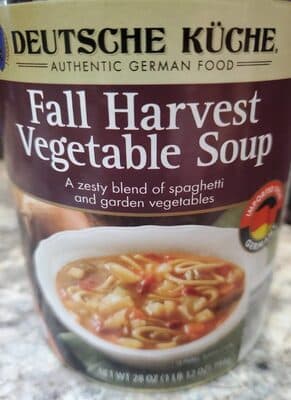 Fall harvest vegetables soup
