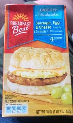 Sausage, Egg & Cheese Biscuit Sandwich
