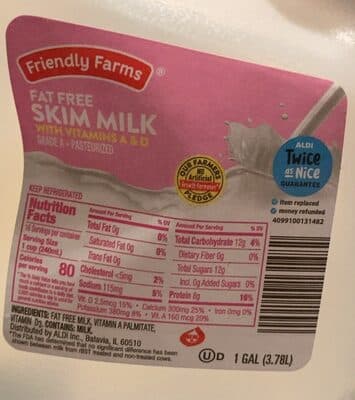 Fat Free Skim Milk