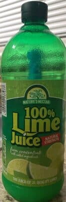 100% lime juice