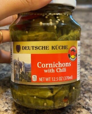 Cornichons woth chili