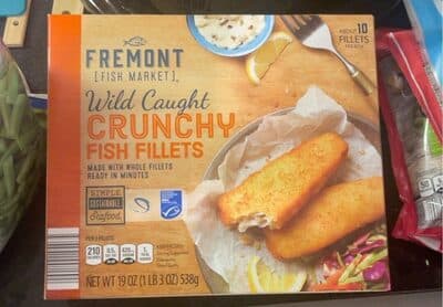 Crunchy fish fillets