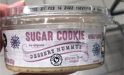 Sugar cookie dessert hummus