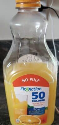 Low Calorie No Pulp Orange Juice