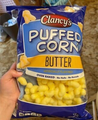 Puffed corn