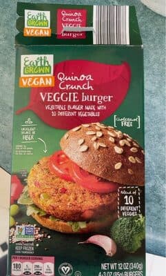 Quinoa Crunch Veggie Burger